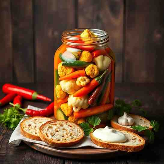 Mauritian Achard - Spicy Pickled Vegetables Recipe